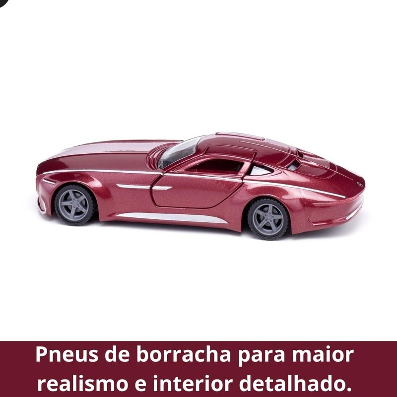Siku 2357, Vision Mercedes Maybach 6 Grand CoupÃ©, 1:50, Metal/Plastic, Red, Opening hinged Doors, Changeable Wheels - Image 5